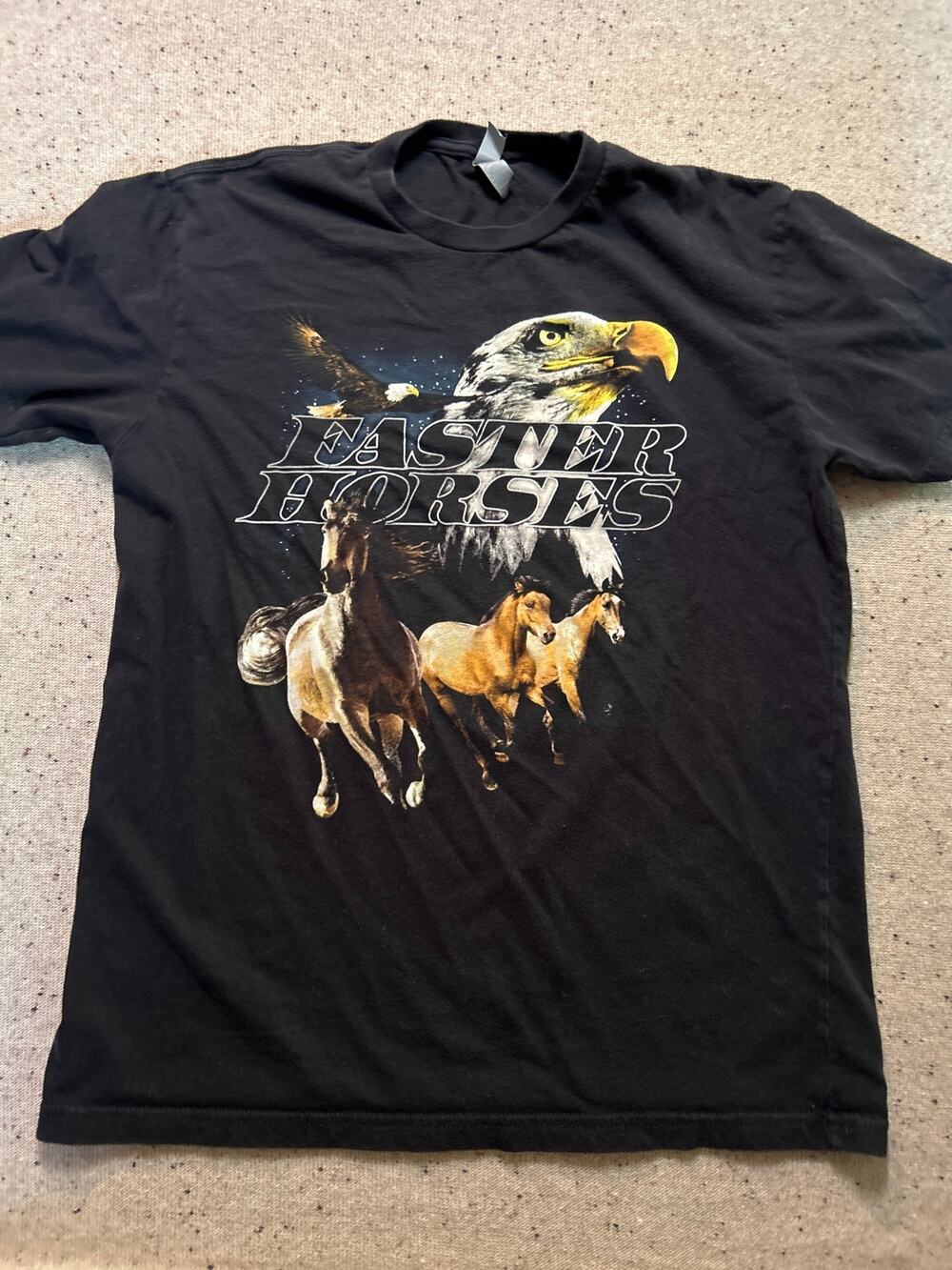 Faster Horses Festival Tshirt Large Black Unisex